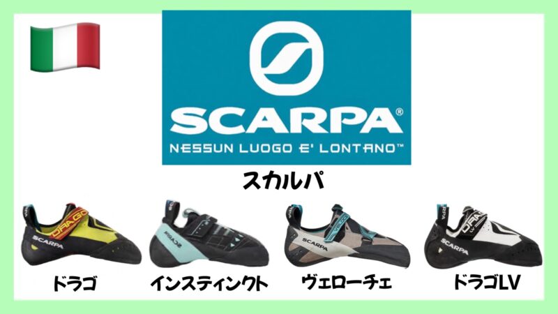 スカルパのクライミングシューズ